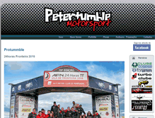 Tablet Screenshot of petertumble-motorsport.com